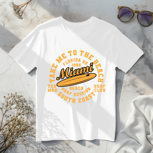 Take me to the beach Miami T-shirt - Image 6
